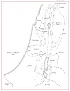 Israel map sketch progress 3